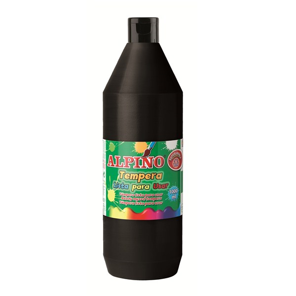 ALPİNO SULU BOYA TEMPERA SİYAH 500 ML DM010183