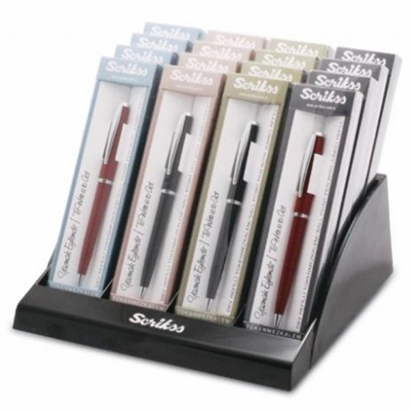 Scrikss Tükenmez Kalem ( 16 Lı Stand ) 33 - 16'lı Standart