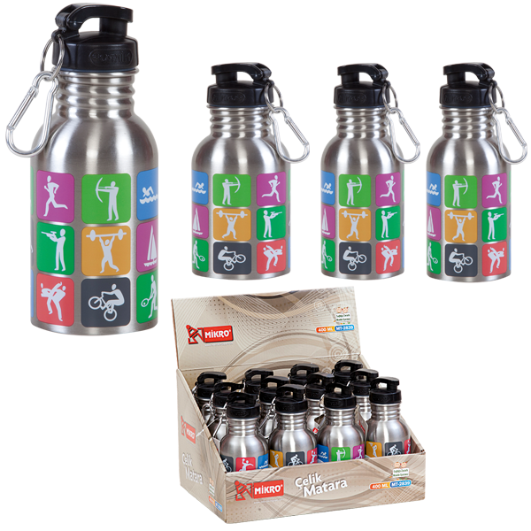 Mikro Matara Çelik 400 Ml Mt-2839