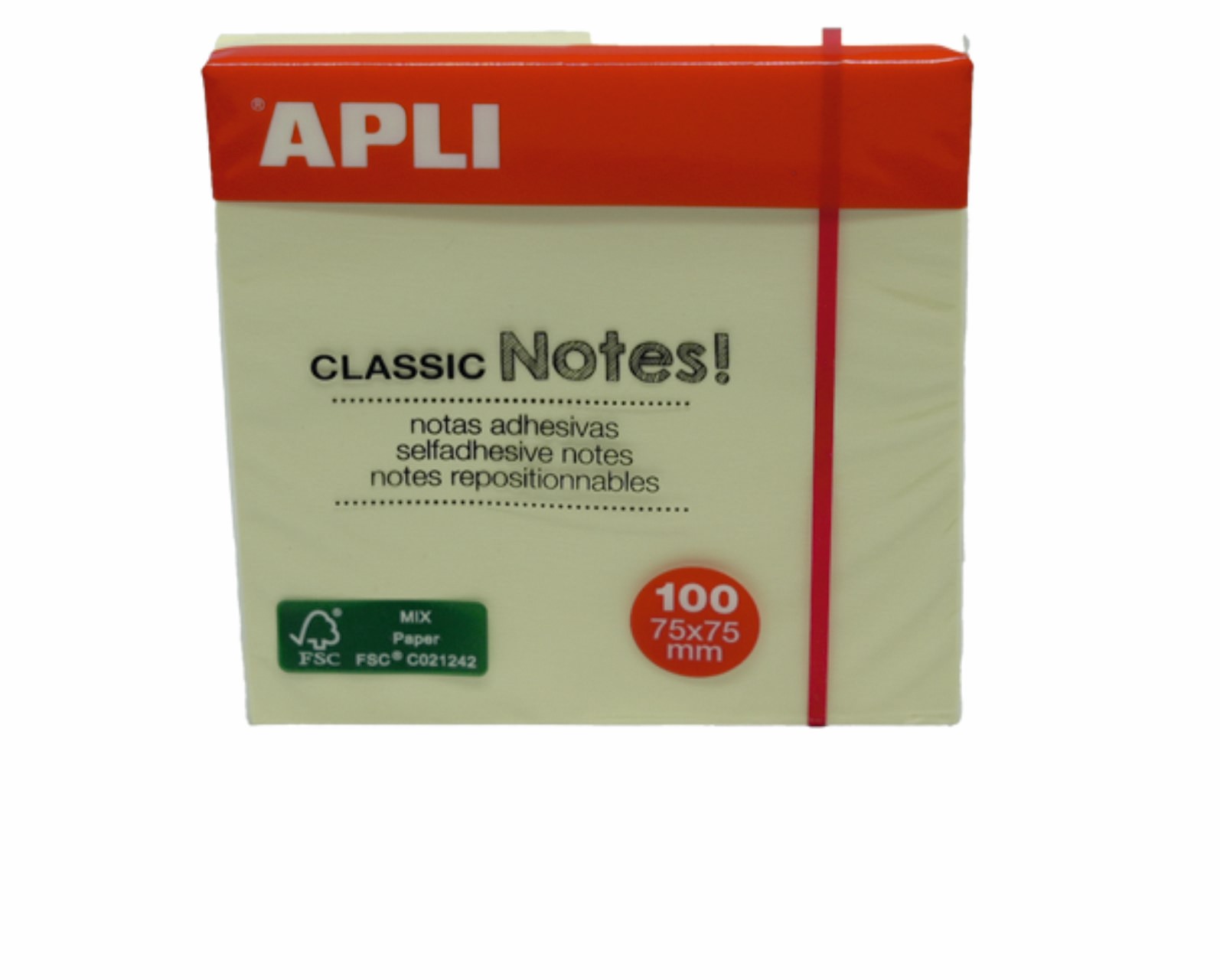 Apli Yapışkanlı Not Kağıdı Classic 100 Yp 75X75 10975