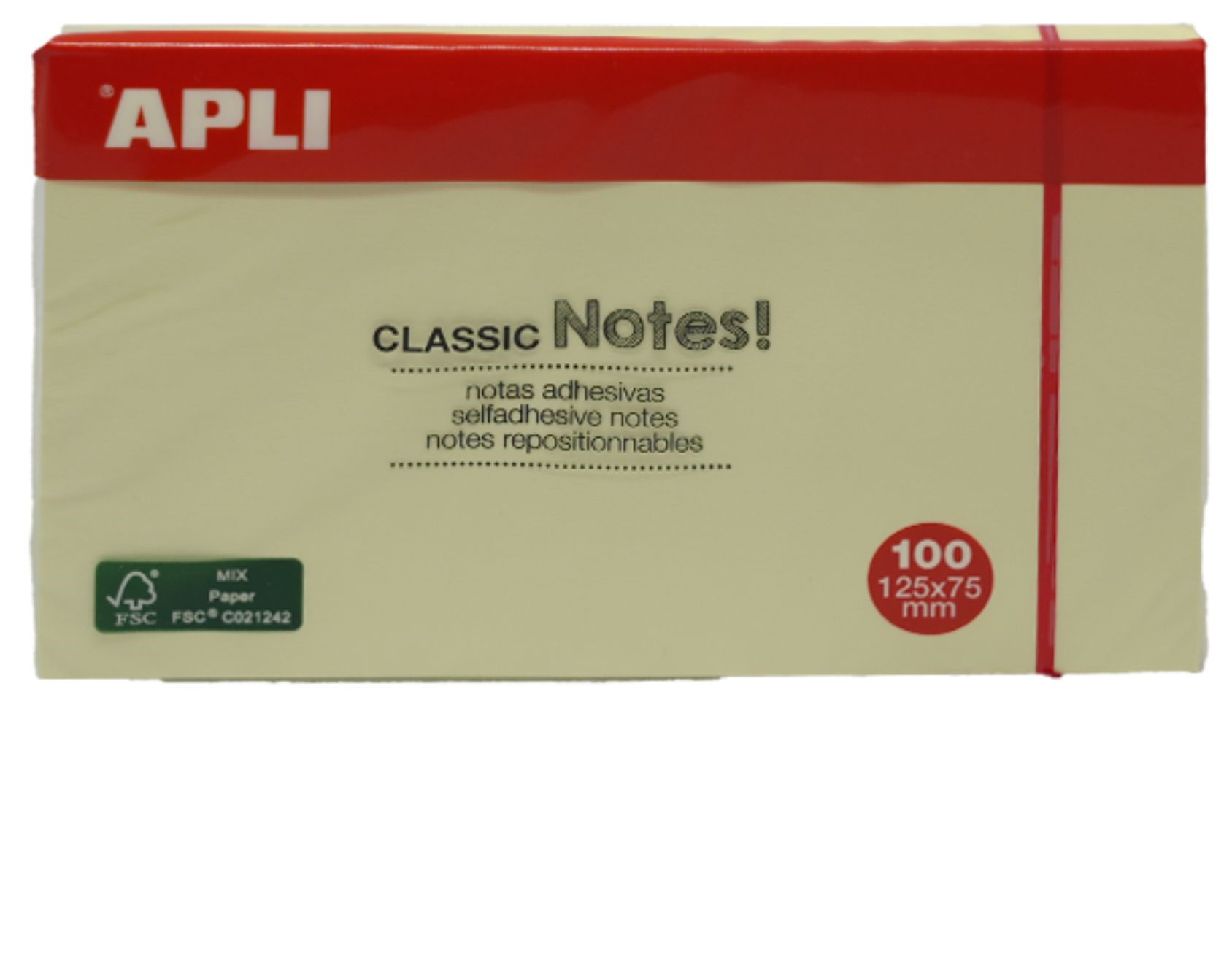 Apli Yapışkanlı Not Kağıdı Classic 100 Yp 125X75 10976 - 12'li Paket