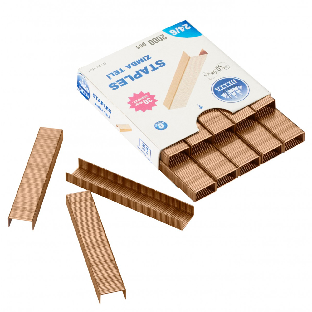 Delta Zımba Teli 2000 Li 24/6 Sarı 1531 - 10'lu Paket