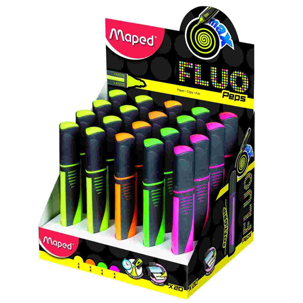 MAPED FOSFORLU KALEM FLUO PAPS 5 RENK 742937