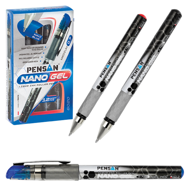 PENSAN ROLLER KALEM NANO JEL 0.7 MM KIRMIZI
