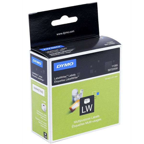 DYMO LABEL WRİTER ÇOK AMAÇLI ETİKET 500 LÜ 19X51 MM 11355 S0722550