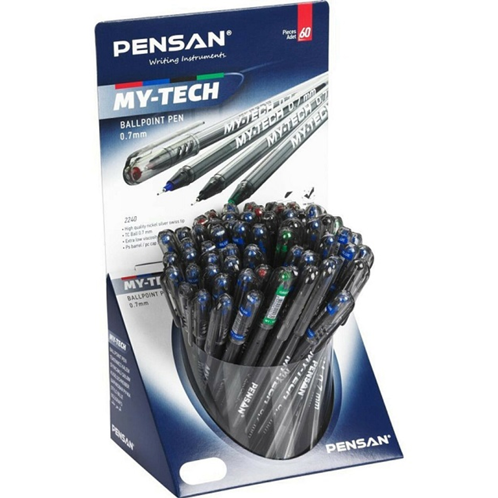 Pensan Tükenmez Kalem My Tech Karışık 2240 - 60'lı Paket
