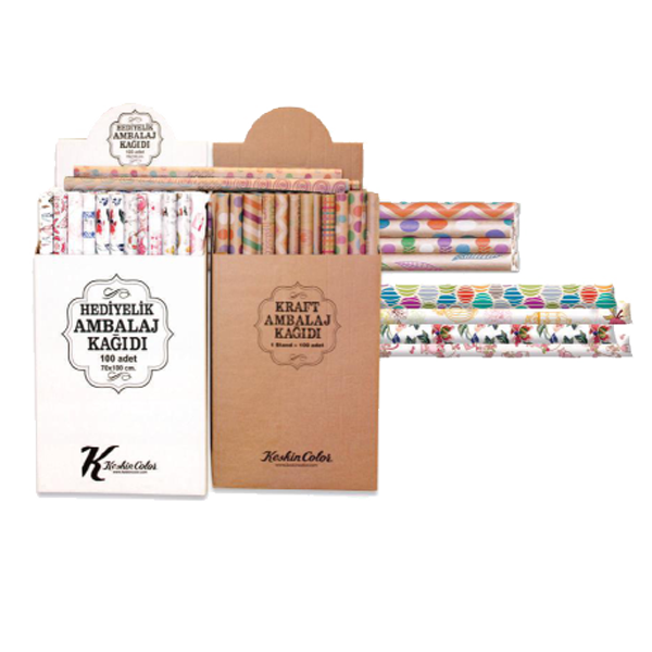 Keskin Color Ambalaj Kağıdı Kraft Tekli Rulo 70X100 100351-99 - 100'lü Standart