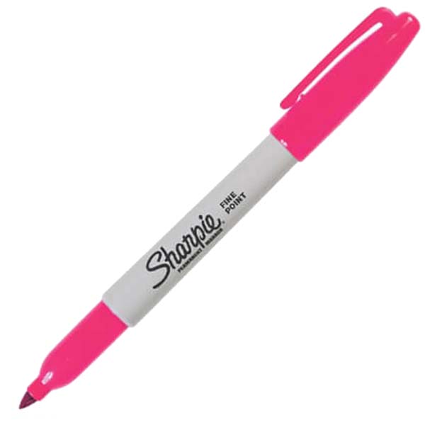 Sharpie Markör Permanent Fine Yuvarlak Uçlu Pembe 1785161 - 12'li Paket