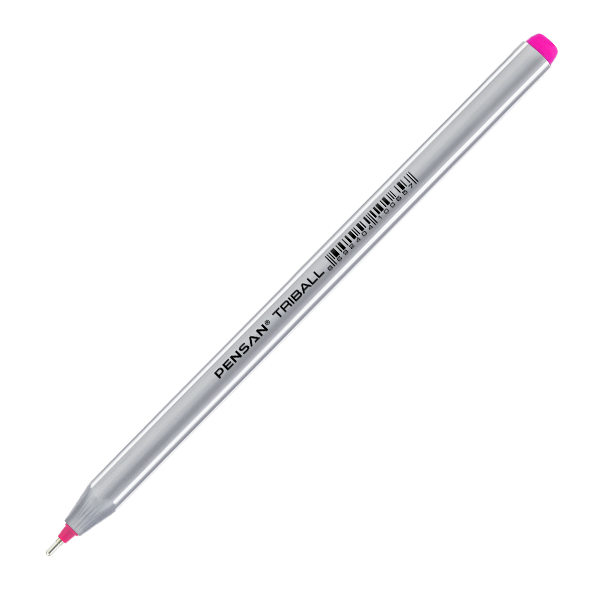 PENSAN TÜKENMEZ KALEM TRİBALL 1.0 MM BİLYE UÇ PEMBE 12 Lİ 1003