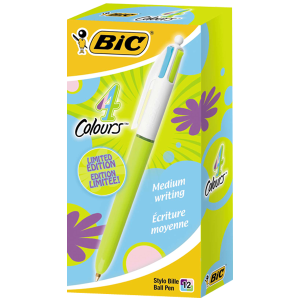 Bic Fonksiyonlu Kalem Fun 1.0 Mm 4 Renk 4 Tükenmez 887777 - 12'li Paket