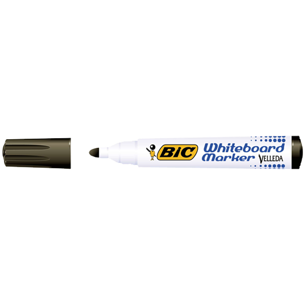Bic Tahta Kalemi Yuvarlak Uçlu Velleda Siyah 1701 09 - 12'li Paket