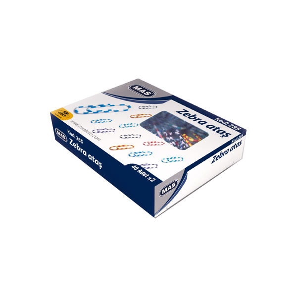 Mas Ataş Zebra Renkli 28 Mm 285 - 36'lı Paket
