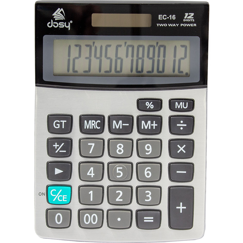 DOSY HESAP MAKİNESİ MASAÜSTÜ 12 HANE EC-16