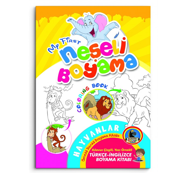 4E BOYAMA KİTABI NEŞELİ ÖRNEKLİ RENKLİ 32 SYF KARATAY YAYINEVİ
