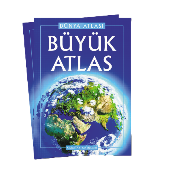 4E ATLAS BÜYÜK (DÜNYA ATLASI) KARTON KAPAK KARATAY YAYINEVİ