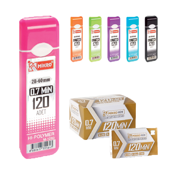 Mikro Min 60 MM 0.7 MM 120 Lİ M-1260 - 60'lı Kutu