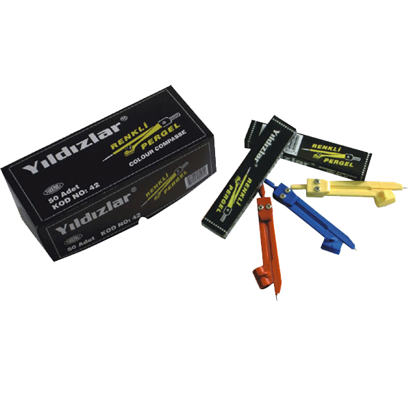 Yıldızlar Pergel Plastik 42 - 50'li Paket