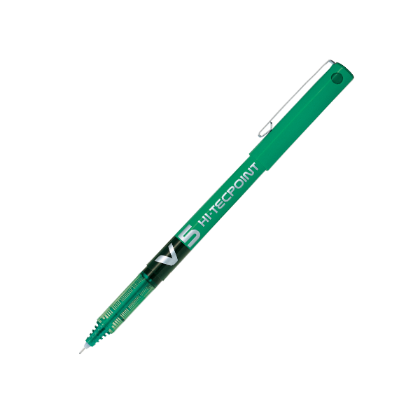 Pilot Roller Kalem V-5 Hıtecpoint Yeşil - 12'li Paket