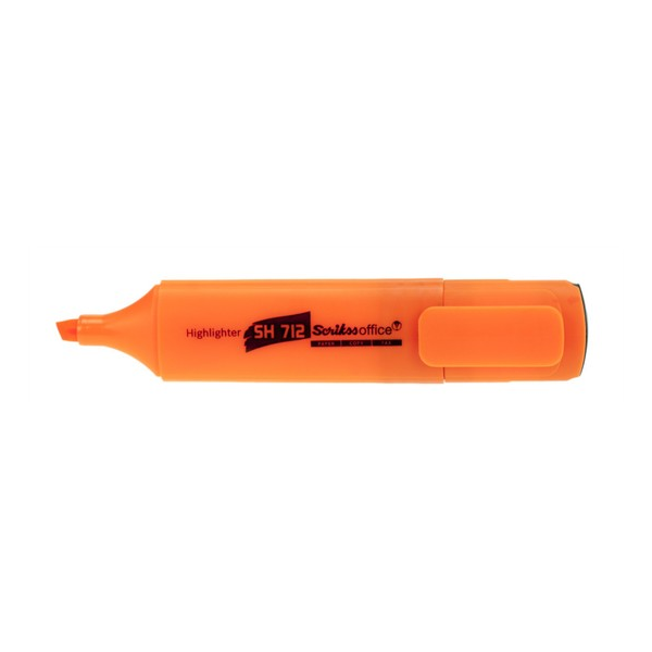 Scrikss Fosforlu Kalem Office Turuncu Sh 712 - 12'li Paket