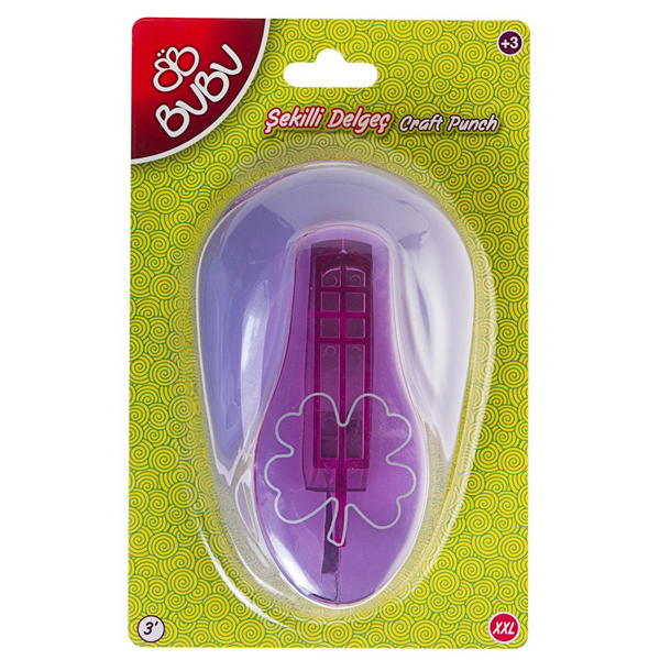 BU-BU EVA ŞEKİLLİ VE KAĞIT DELGEÇ YONCA 3 BUBU-DE0014