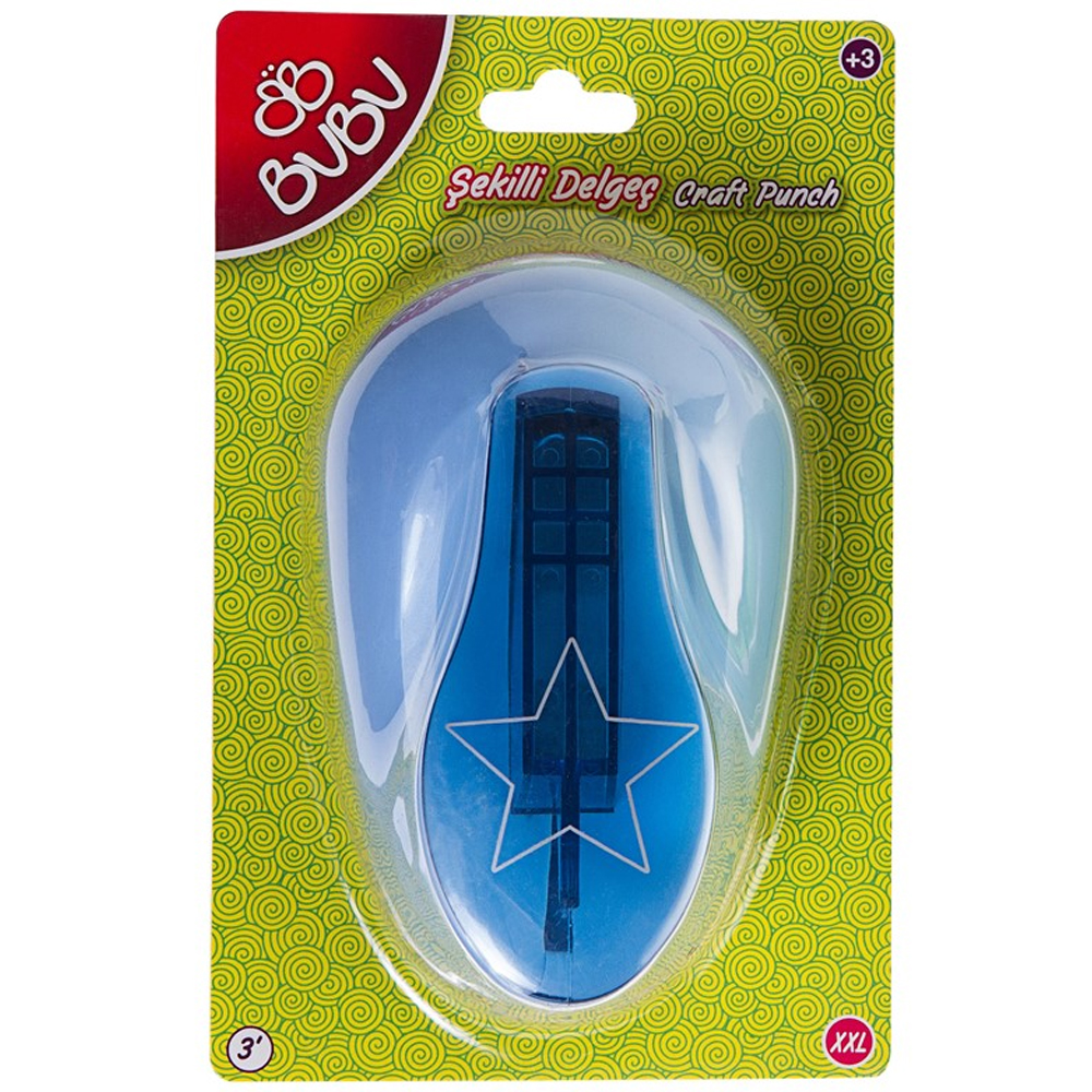 BU-BU STİCKER EVA VE KAĞIT DELGEÇ YILDIZ 3