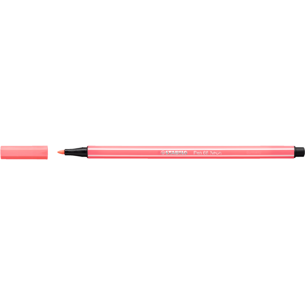 Stabilo Keçe Uçlu Boya Kalemi 1 Mm Fosforlu Kırmızı 68/040 - 10'lu Paket