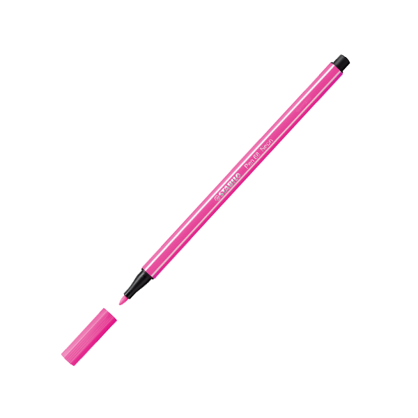 Stabilo Keçe Uçlu Boya Kalemi 1 Mm Fosforlu Pembe 68/056 - 10'lu Paket