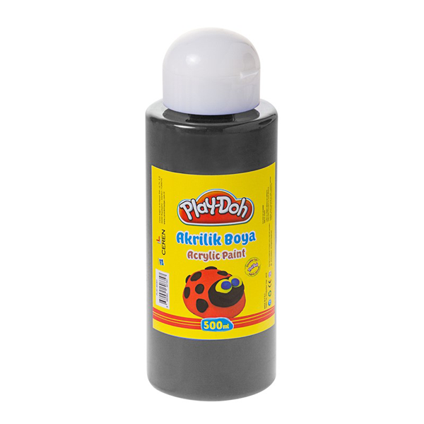 PLAY-DOH AKRİLİK BOYA 500 ML SİYAH PLAY-AK006