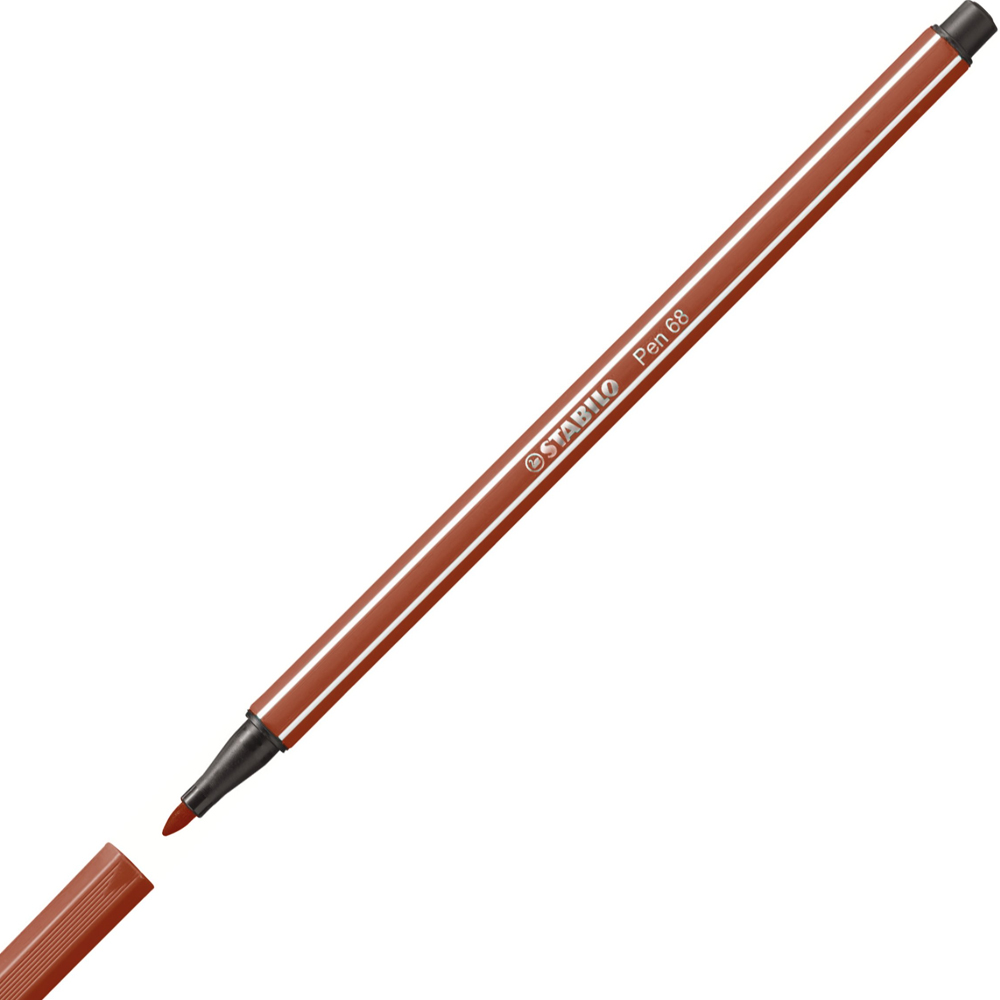 Stabilo Keçe Uçlu Boya Kalemi 1 Mm Kan Kırmızısı 68/38 - 10'lu Paket