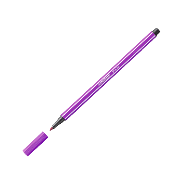 Stabilo Keçe Uçlu Boya Kalemi 1 Mm Lila 68/58 - 10'lu Paket