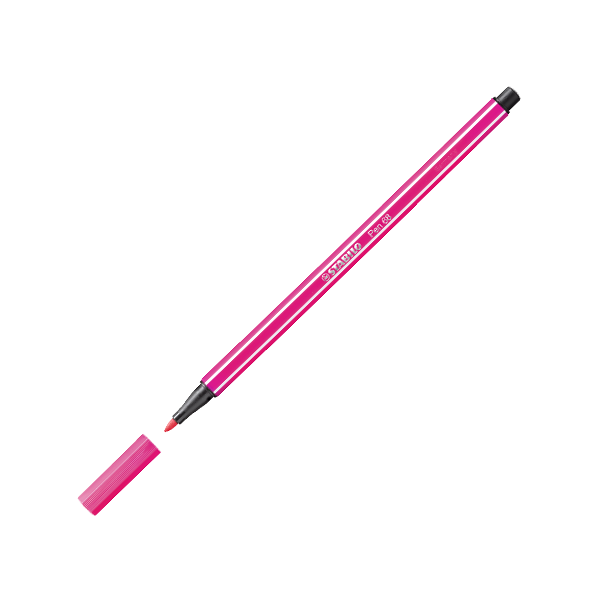 Stabilo Keçe Uçlu Boya Kalemi 1 Mm Pembe 68/56 - 10'lu Paket