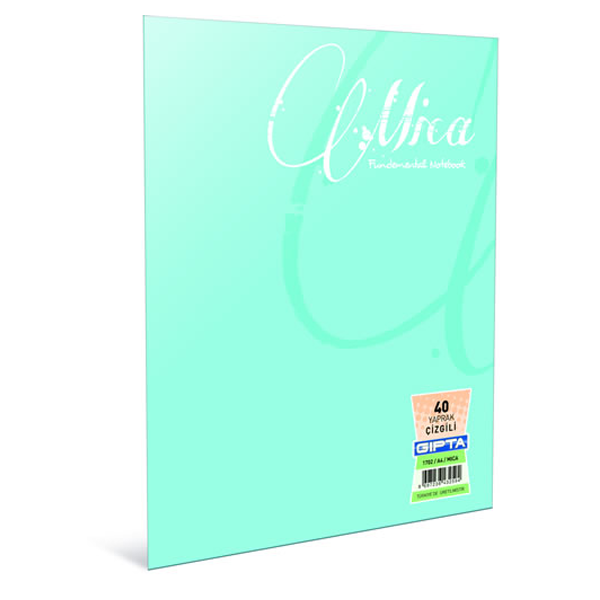 Gıpta Defter (Dikişli ) Mica Plastik Kapak Çizgili 100 Yp A4 2488