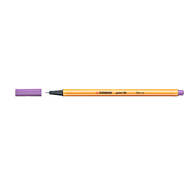 Stabilo Keçe Uçlu İnce Kalem 88 Point 0.4 Mm Açık Lila 88/59 - 10'lu Paket