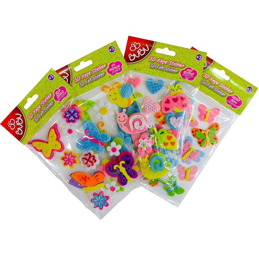 BU-BU STİCKER 3D KEÇE KÜÇÜK BUBU-STS009