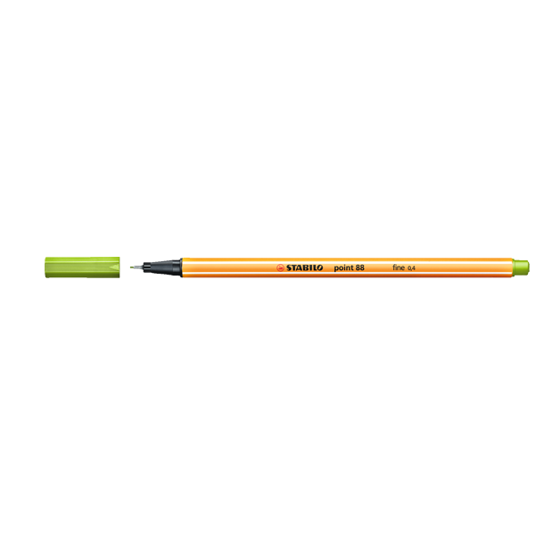 Stabilo Keçe Uçlu İnce Kalem 88 Point 0.4 Mm Elma Yeşii 88/33 - 10'lu Paket
