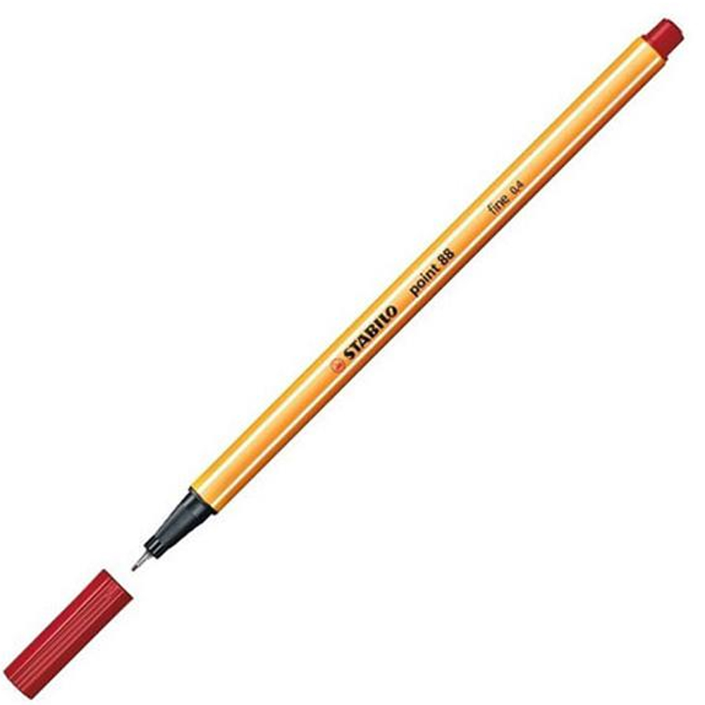 STABİLO KEÇE UÇLU İNCE KALEM 88 POİNT 0.4 MM KOYU KIRMIZI 88/50