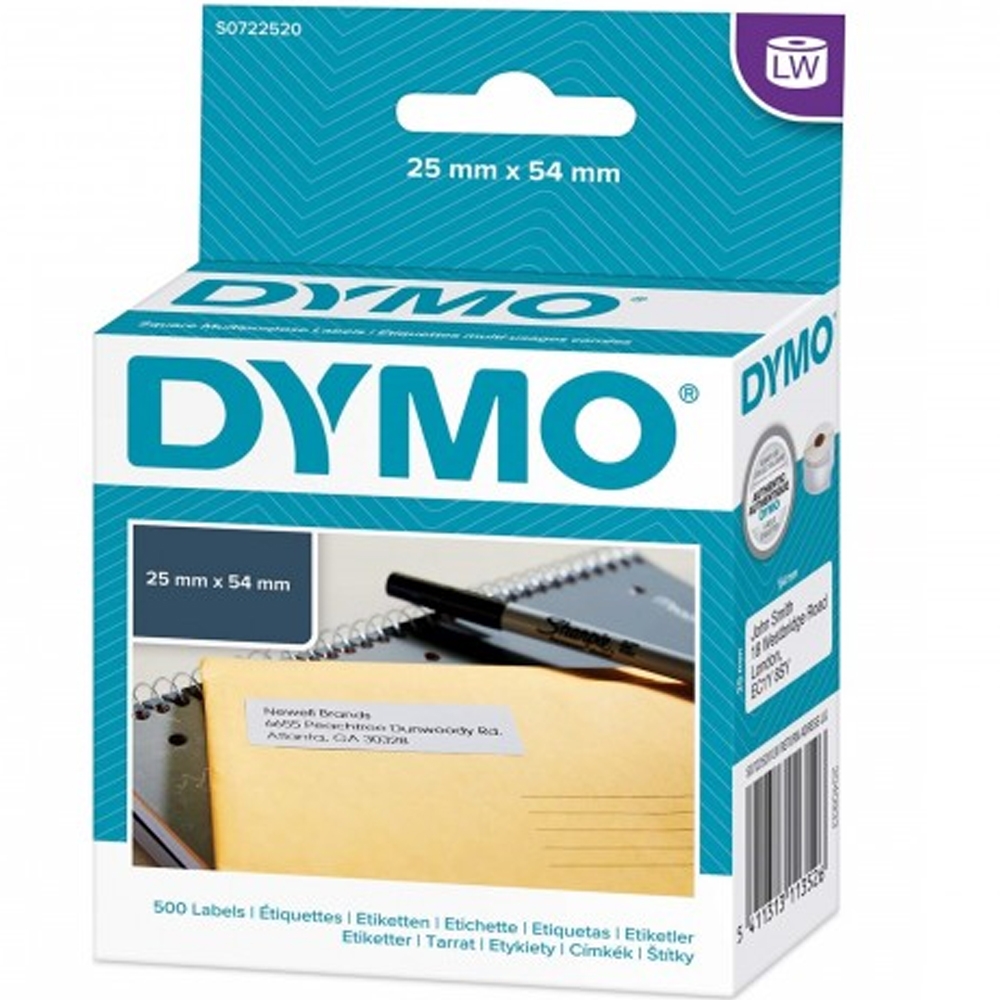 DYMO LABEL WİTER ETİKETİ ULUSLARARASI İADE ADRES 500 LÜ 54X25 MM BEYAZ S0722520