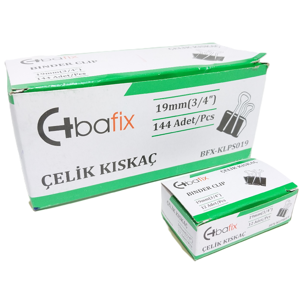 Bafix Kıskaç (Klips) Çelik 19 Mm Bfx-Klps019 - 12'li Paket