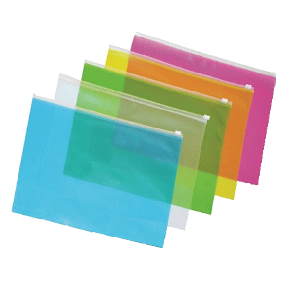 Globox Fermuarlı Dosya A4 Karışık Renk 6460 - 12'li Paket