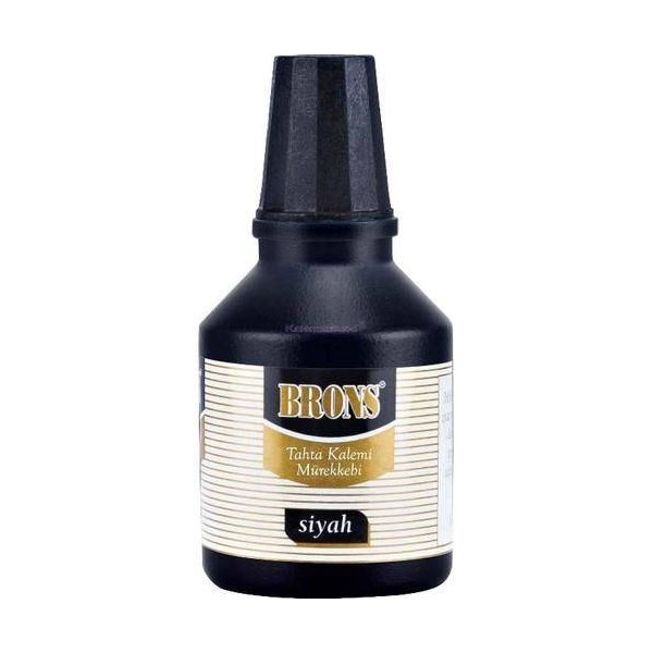 Brons Tahta Kalem Mürekkebi 30 Cc Siyah Br-350 - 12'li Paket