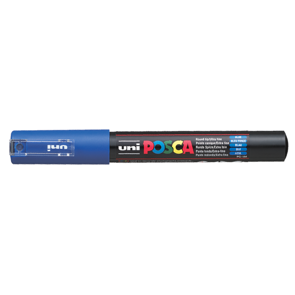 UNİ-BALL MARKÖR BOYAMA POSCA SU BAZLI POSTER 0.7 MM MAVİ PC-1M