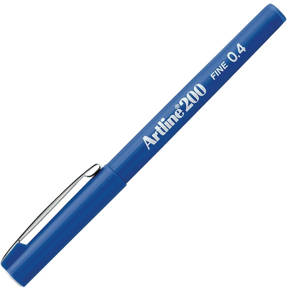 Artline Fineliner 0.4 Mm Mavi Ek-200N - 12'li Paket