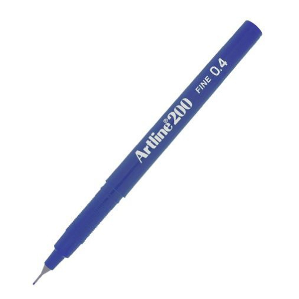 Artline Fineliner 0.4 Mm Koyu Royal Mavi Ek-200N - 12'li Paket