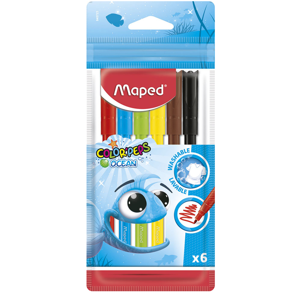MAPED KEÇELİ KALEM OCEAN 6 RENK 845723