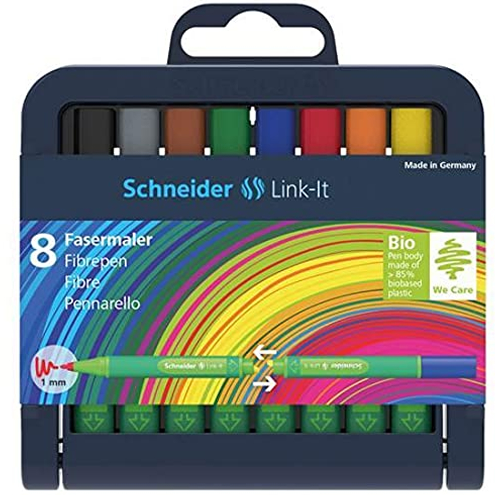 SCHNEİDER FİBER UÇLU KALEM LİNK-İT 1.0 MM 8 Lİ SET