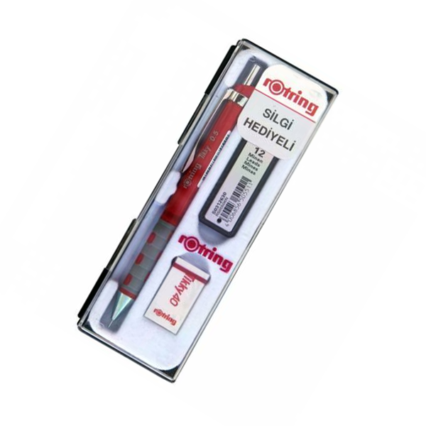 ROTRİNG OKUL SETİ VERSATİL+MİN SİLGİ HEDİYELİ 0.5 MM KIRMIZI RO-KK07-05K