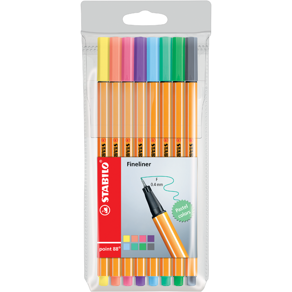 STABİLO KEÇE UÇ KALEM 88 8 Lİ PASTEL PAKET
