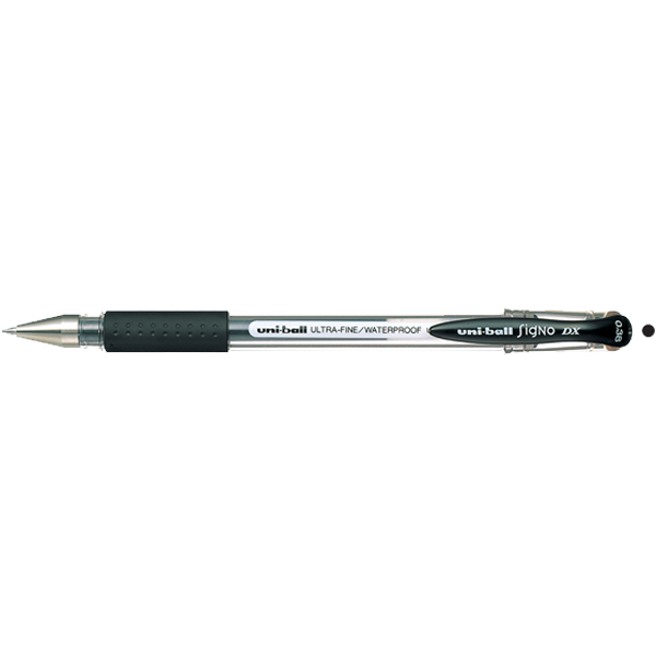 UNİ-BALL ROLLER KALEM SİGNO DX JEL BİLYE UÇ 0.38 MM SİYAH UM-151