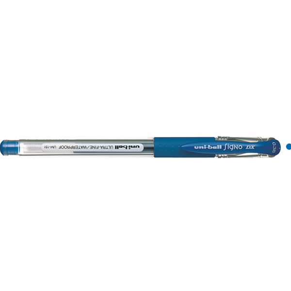 UNİ-BALL ROLLER KALEM SİGNO DX JEL BİLYE UÇ 0.38 MM MAVİ UM-151
