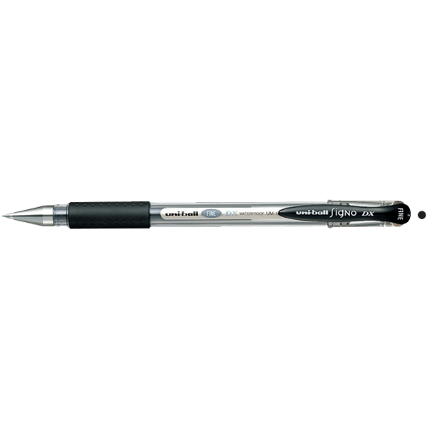 UNİ-BALL ROLLER KALEM SİGNO DX FİNE JEL BİLYE UÇ 0.7 MM SİYAH UM-151